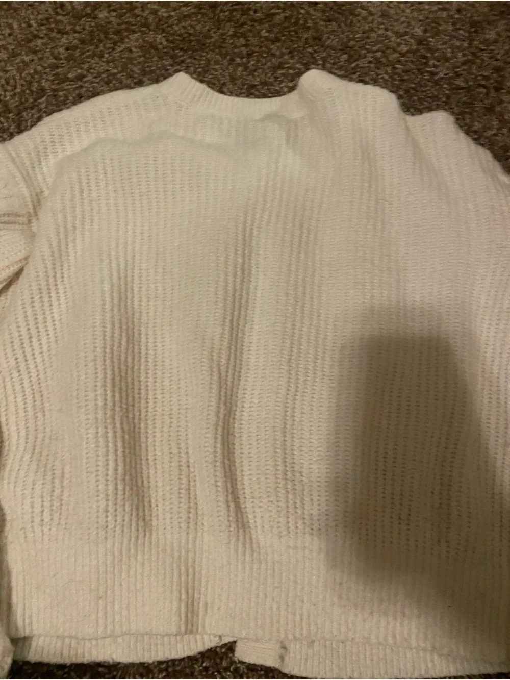 art class Cream Cable-Knit Cardigan with Bow Accents